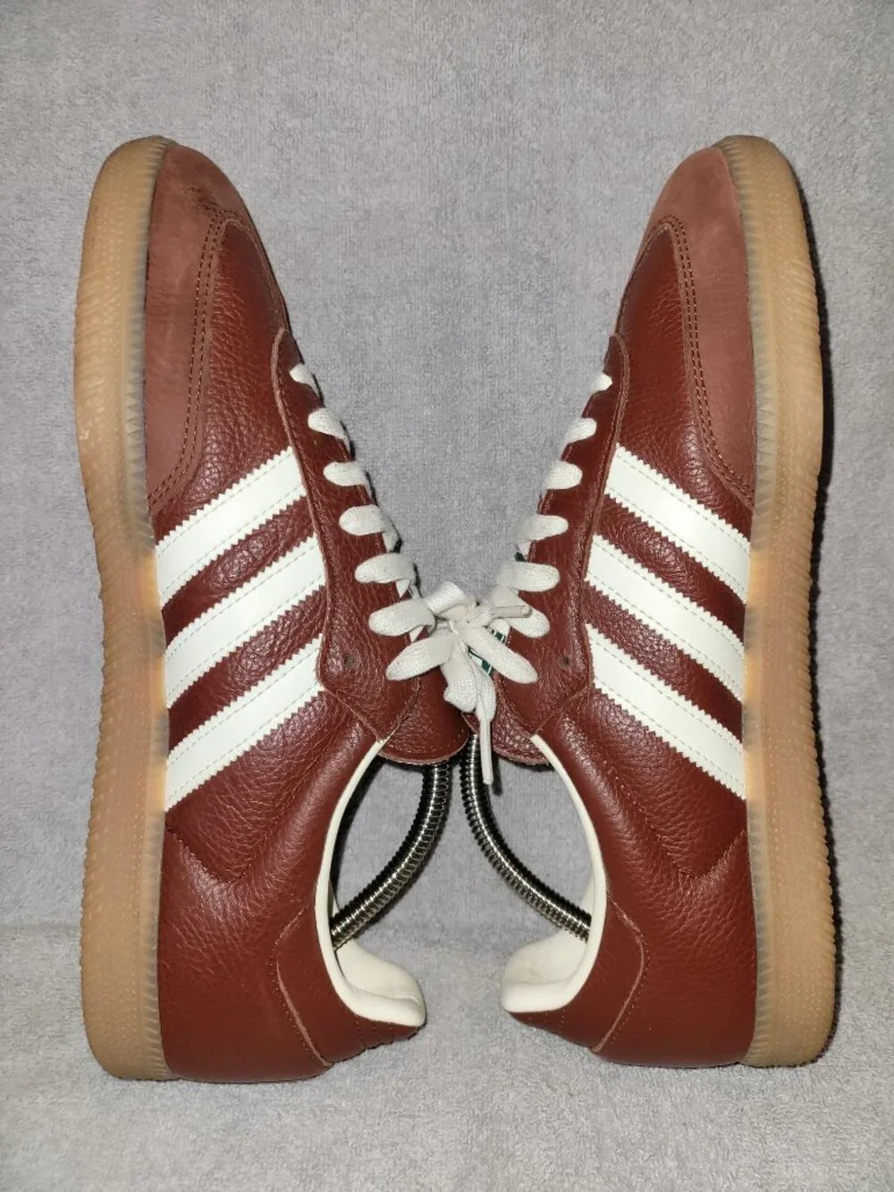Adidas Samba OG JR0892 Fox Brown Off White Tan Gum Mens Size 10 Sneakers (#2601)